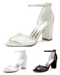 Lace mesh fabric Sandal